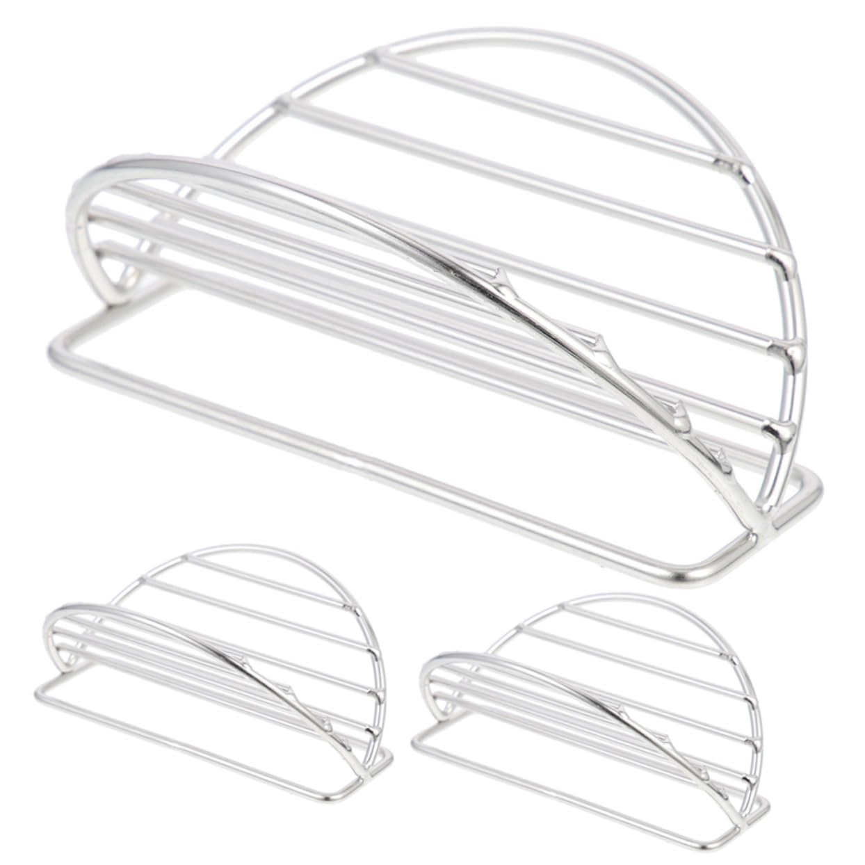 LIFKOME Soporte para Tacos de Acero Inoxidable, 3 Piezas, Diseño Vertical