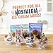 Nostalgia Electric Ice Cream Maker – Parlor Style, Old Fashioned Soft Serve Ice Cream Machine Makes Frozen Yogurt or Gelato in Minutes - Fun Kitchen Appliance – White - 4 Quart