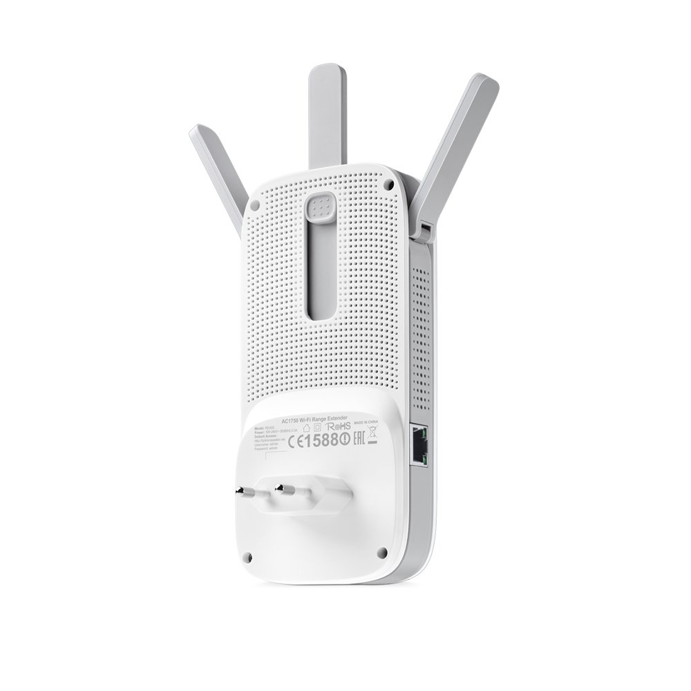 TP-Link RE450 Ripetitore Wireless, Velocità Dual Band AC1750Mbps, WiFi Extender e Access Point, Compatibile con Modem Router, 1 Porta Gigabit, Tecnologia TP-Link OneMesh, Bianco