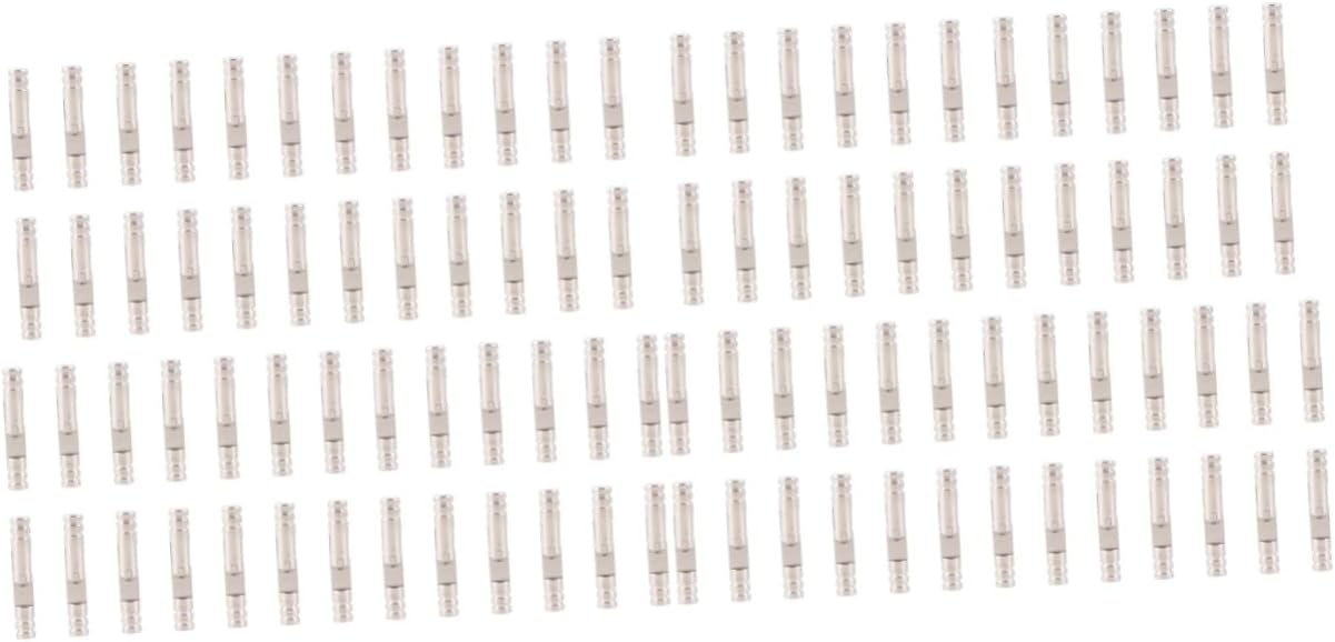 Mikikit 100pcs Heavy Duty Box Hinge Spring Hinge Cylindrical Self Closing for Jewelry Boxes