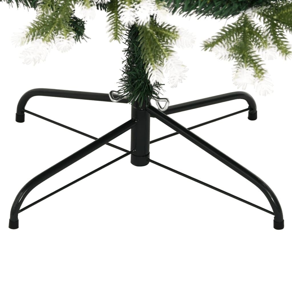 Sapin de Noël Artificiel Pliable 180 cm avec Neige Floquée