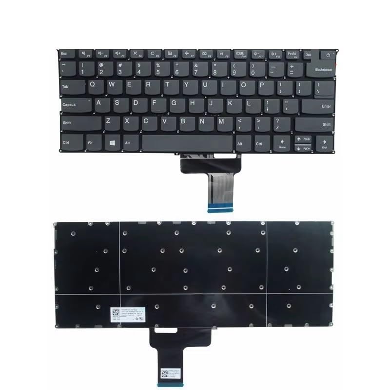 Clavier Lenovo IdeaPad 720S-14 blanc de remplacement pour disposition US LA SP RU