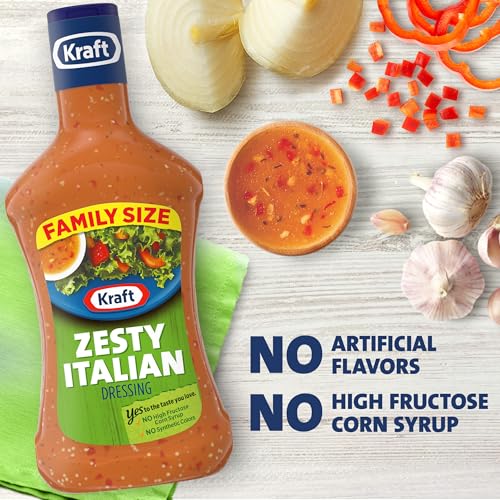Kraft Zesty Italian Dressing Family Size, 24 fl oz Bottle - Thumbnail 5