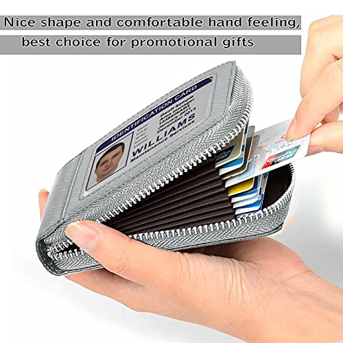 Storite PU Leather Card Holder, Grey, 11.5 x 2 x 8 cm - Image 7