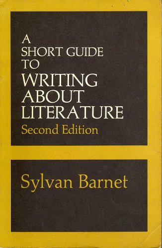 A Short Guide to Writing About Literature B000FCB6OC Book Cover