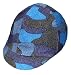 Equestrian Riding Helmet Cover - Blue Camouflage