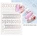NOENNULL Metallic Nail Stickers, DIY Metallic Nail Stickers, Self Adhesive, DIY Design with Safe & Non Material, Suitable for All Nails, Great for Family, Friends, and More