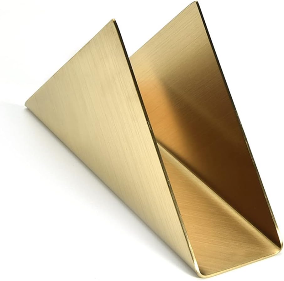 Modern Matte Gold Napkin Holder for Dining Table, Kitchen