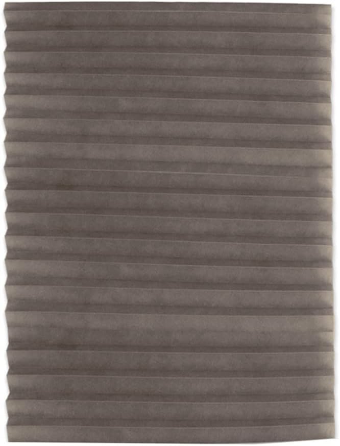 Temporary Blinds, Vertical Pleated Blinds No Drilling Self Adhesive Blinds Easy to Install Fits Blinds Window Roller for Bathroom Kitchen Living Room Office Window (Coffee, 90 * 150cm)