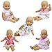 ZITA ELEMENT 5 Pcs Fashion Cute Dresses for 14 Inch to 16 Inch Baby Doll Clothes Dress, American Doll 18 Inch Girl Doll Clothes Outfits Xmas Gift