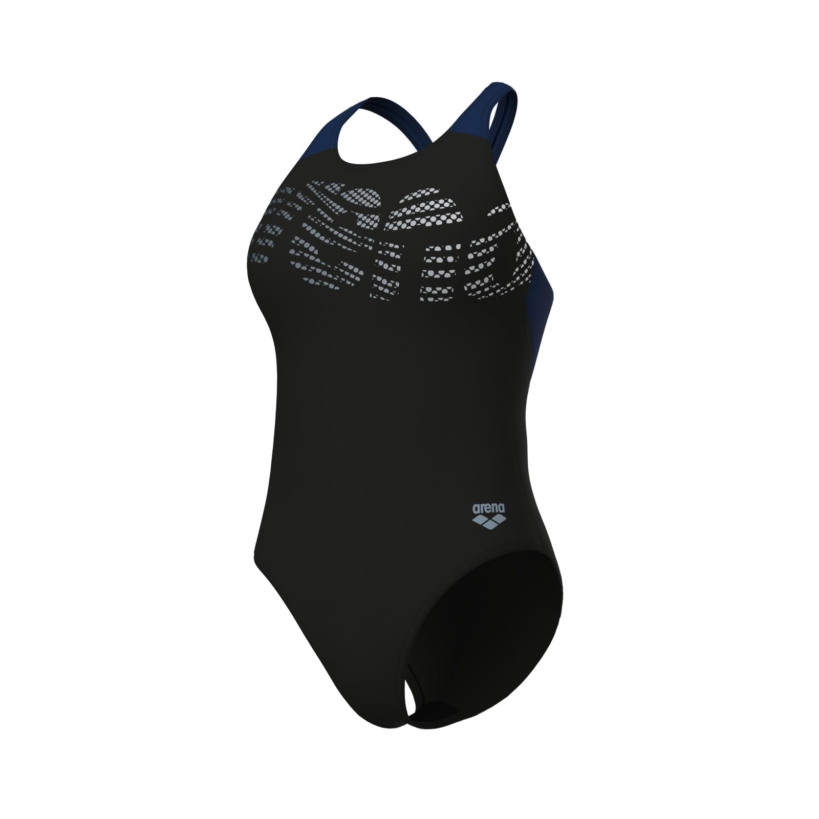 ARENA Performance Women's Flowing V Back Swimsuit Black-Navy