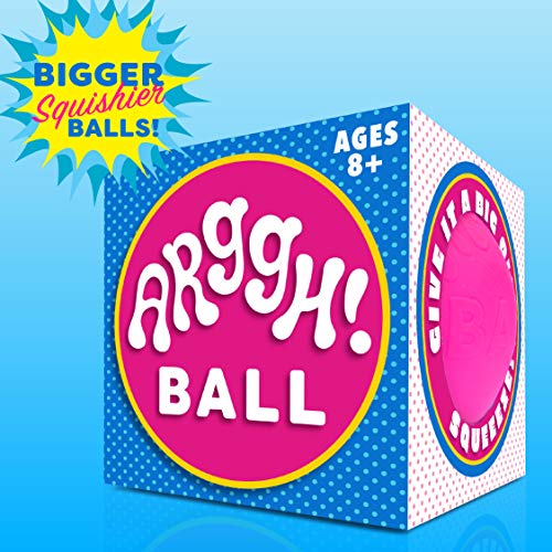 Power Your Fun Arggh Giant Stress Ball For Adults And Kids - Jumbo Anxiety Relief Ball Fidget Toy, Color-Changing Anti Stress Sensory Ball Squishy Toy For Girls And Boys (Pink/Purple) #TOP6