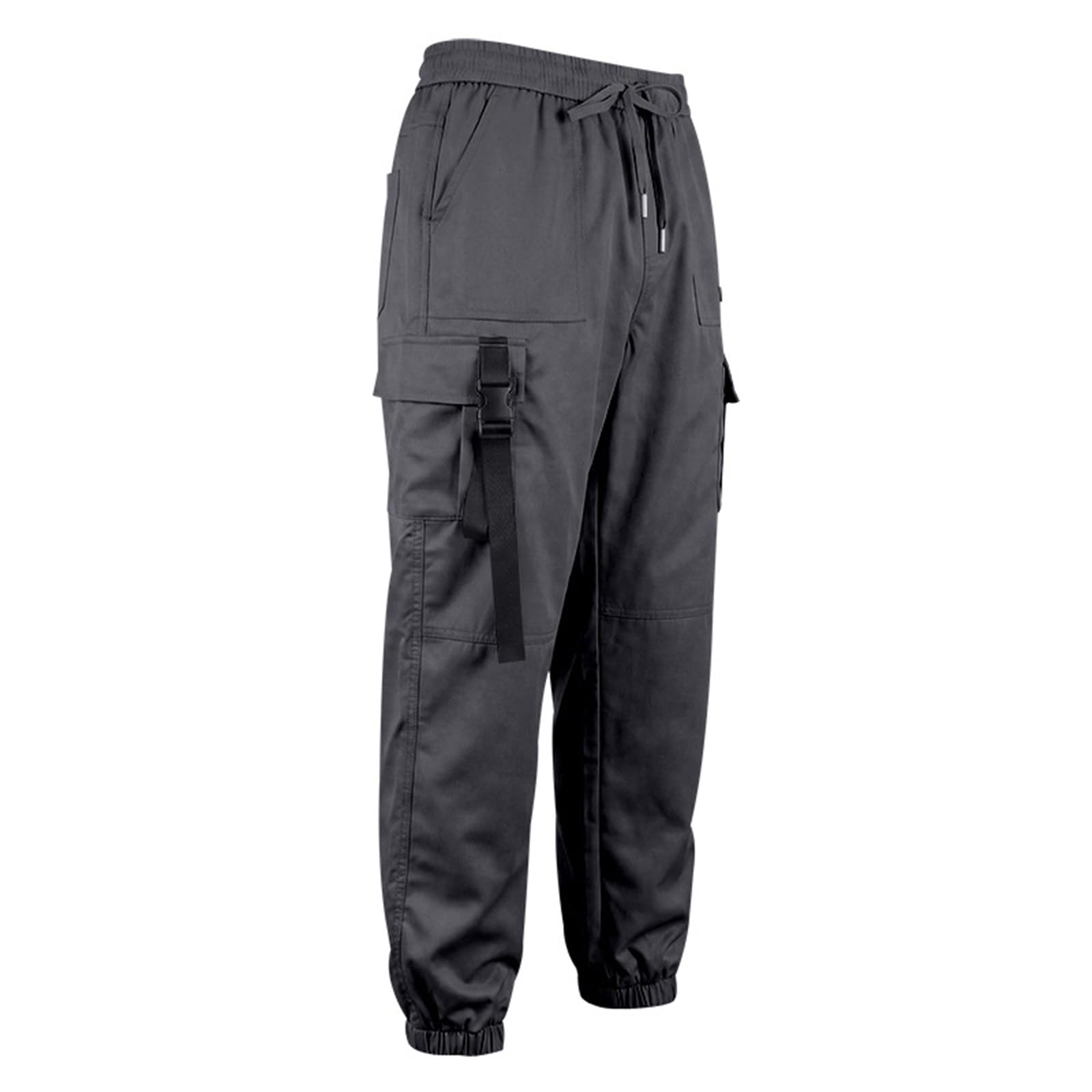 SOOUICKER Herren Stretch Cargohose Jogger Chino Hose mit Seitentaschen