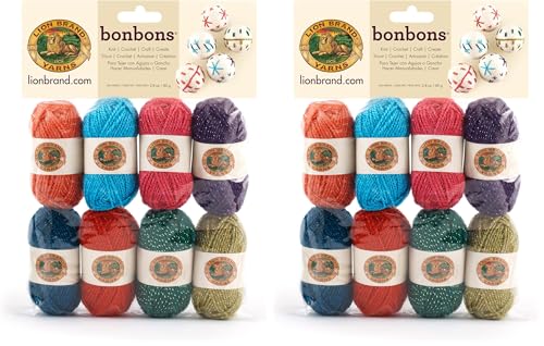 Image of Lion Brand Yarn Yarn, 8 x 38.3 yd /35 m, Celebrate, 672 Foot (Pack of 2)