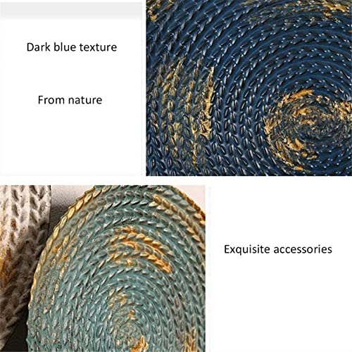 Wall Art Decor Canvas metalen wandsculptuur |Design Wanddecoratie Handgemaakt |Luxe metalen schilderij wandreliëf |3D… - Image 3