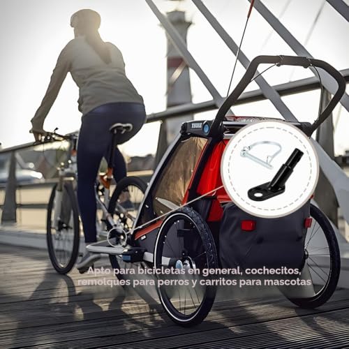 Miniatura 6 de Enganche Universal Para Remolque De Bicicleta De Acero, Compatible Con Remolque Infantil, Remolque De Perro Y Remolque De Carga