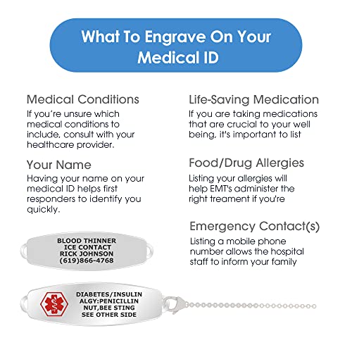 Divoti 6681RG Deep Custom Laser Engraved Adorable Heart Pvd 316L Medical Alert Charm W/Lobster Clasp-Rose Gold thumb #3