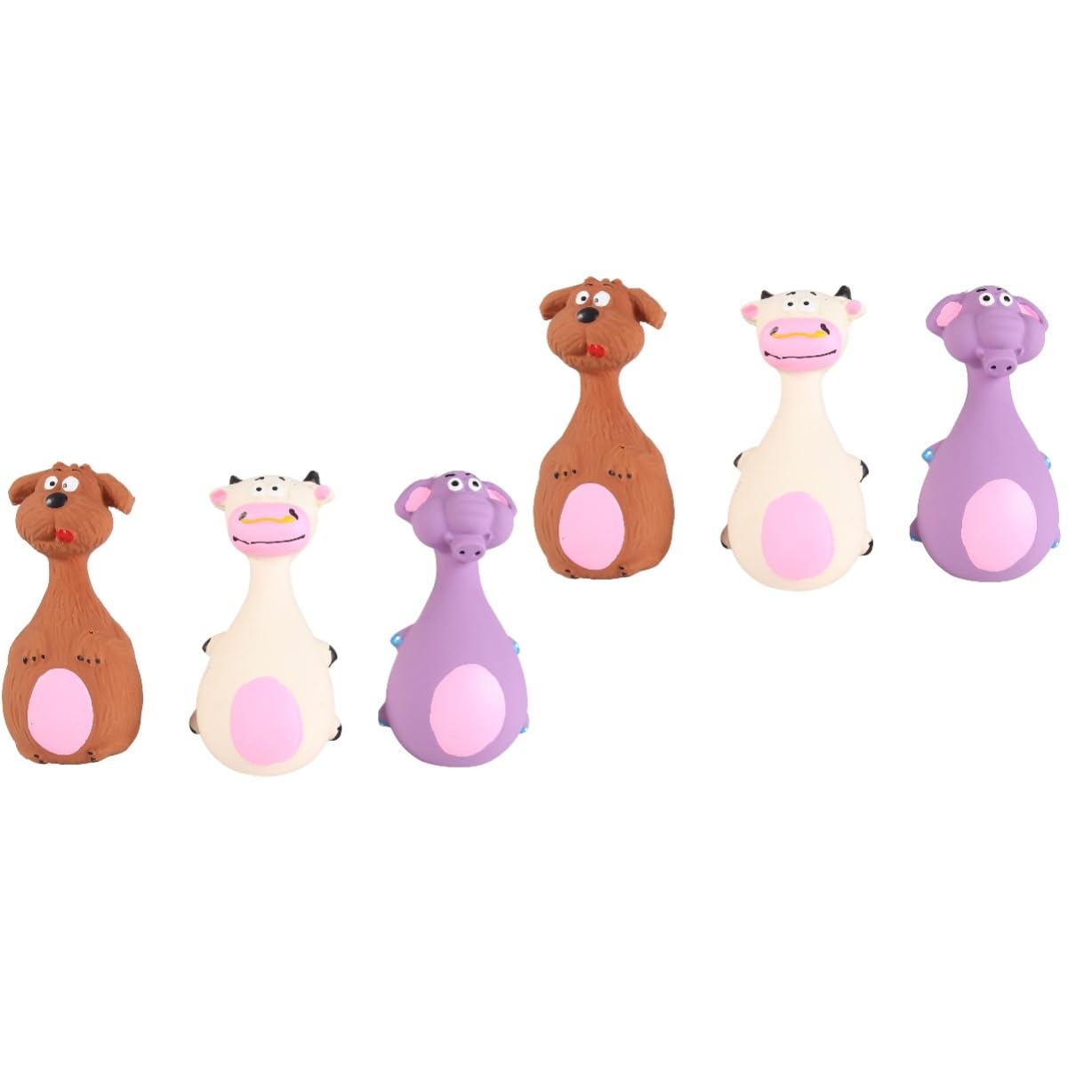 INOOMP 6pezzi Giocattoli Squeaky Per Giocattoli Interattivi Per Masticare e Resistente Per e