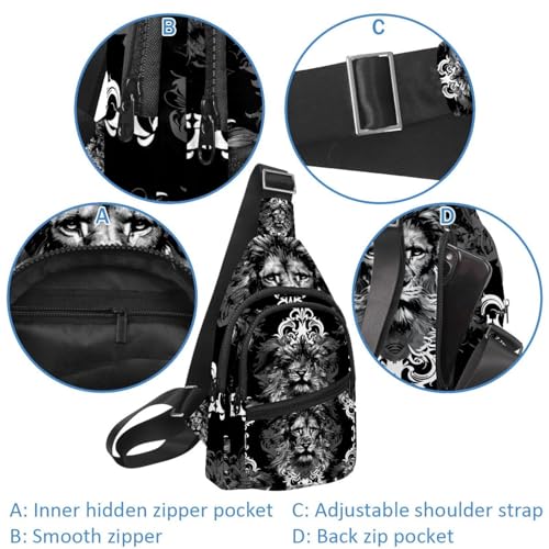 Mochila cruzada con correa ajustable Balck Lion multicolor 2