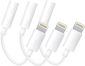 Apple MFi Certified Lightning to 3.5mm Headphone Jack Adapter, 3 Pack, Compatible with iPhone 13, 12, 11 Pro XR XS Max X, iPad, iPod Touch, Perfect for Music, Movies, and More