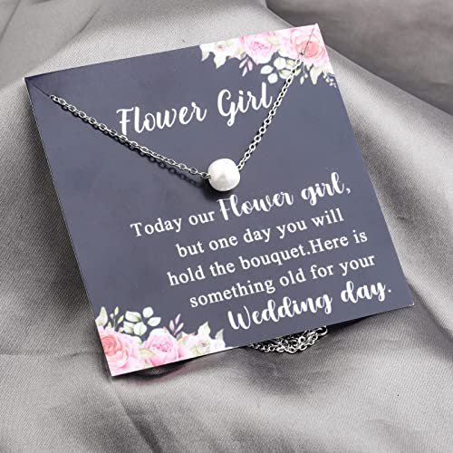 WUSUANED Flower G Gift Pearl Necklace Bridesmaid Gifts Wedding Party Jewelry Thank You Gifts Bridal Proposal Gift3
