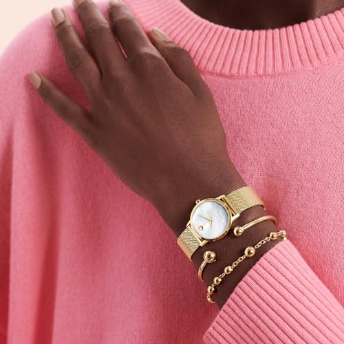 Image of Movado Analog Mother of Pearl Dial Women's Watch-607351