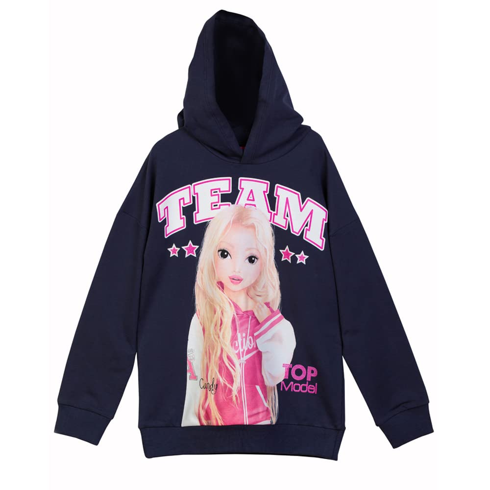Top Model niñas Sweatshirt con Candy 75036 Azul