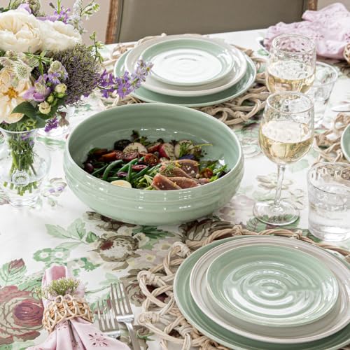 Juliska Bilbao 12\" Serving Bowl - Sage - Thumbnail 2