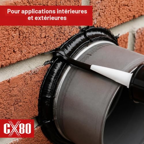CX80 Silicone haute température (noir, 310 ml) – vue 4