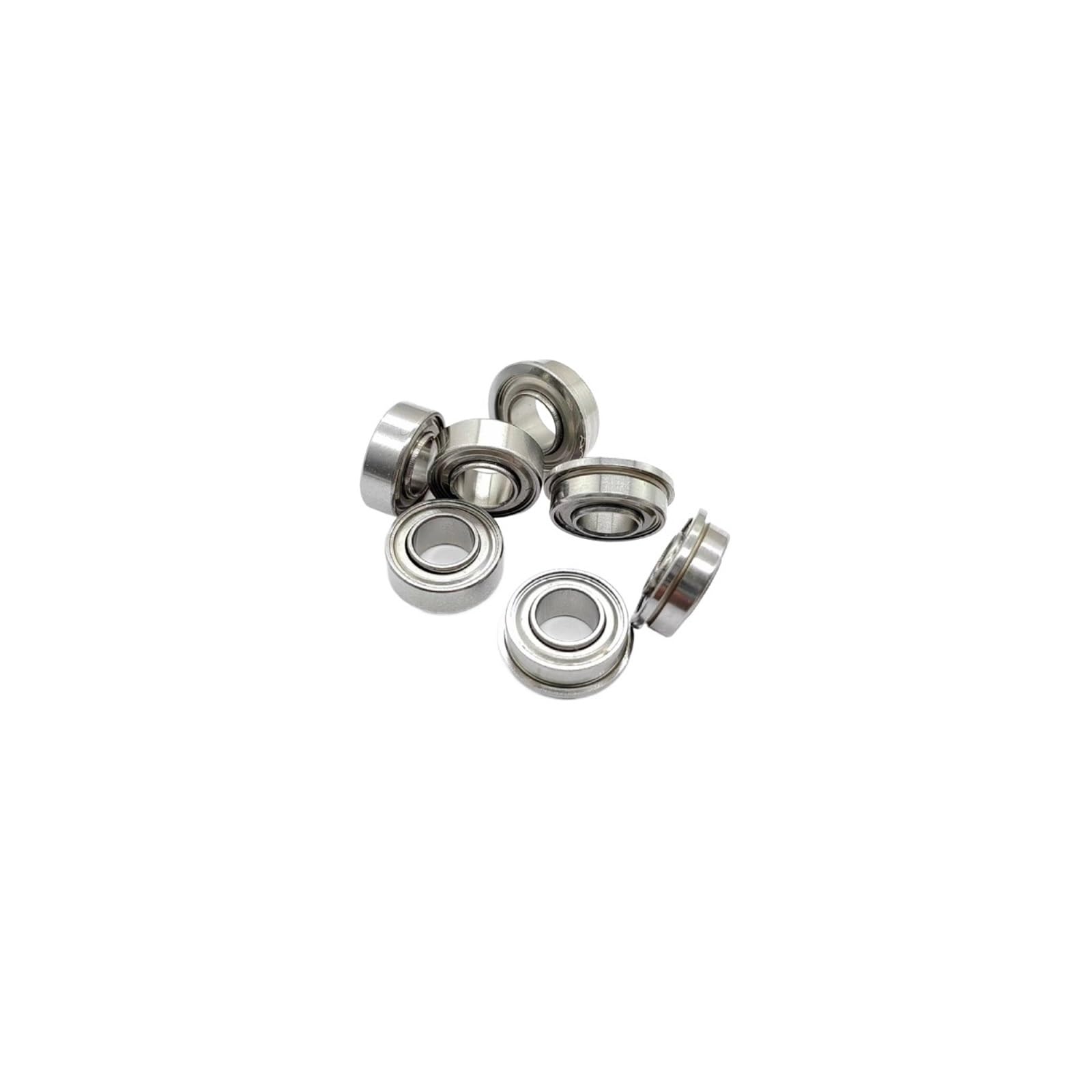 QENZDGBUY 10pcs SR166WZZ/SFR166WZZ Miniature Flanged Ball Bearings 4.763x9.525x3.175x3.969mm Non-Standard Bearing