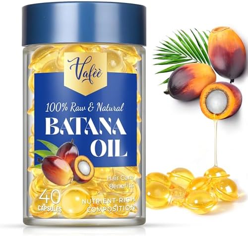 Vafee Hair Vitamins Capsules for Women: Vitamin A E Hair Oil Conditioner for Damaged Dry Frizzy Hair - Batana Oil for Haircare Enthusiasts