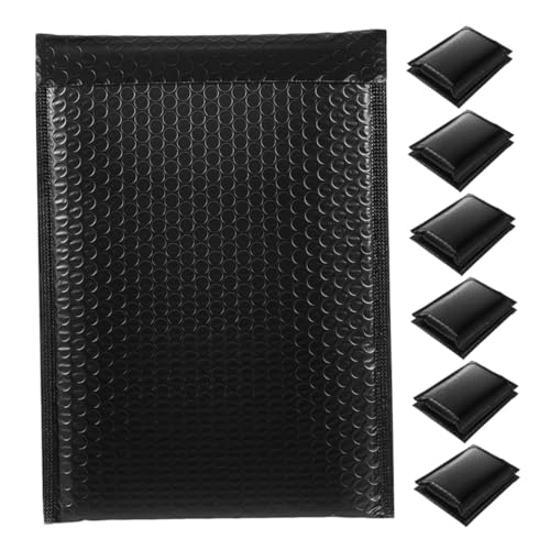 SEWACC 50 piezas Sobres de Autoadhesivos Negros Resistentes al Agua para Envío Seguro de Ropa y Accesorios Protección Acolchada Antirrayaduras
