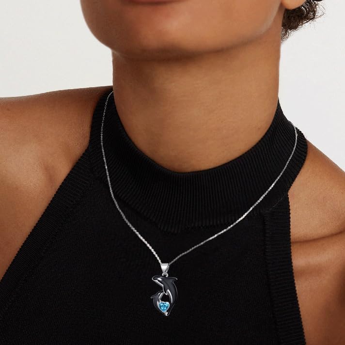 Killer Whale Orca Necklace Orca Mothers Day Jewelry Gifts for Women Mom Daughter - Image 2