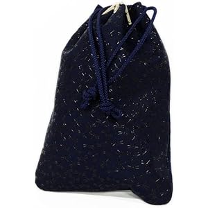 印傳屋 合切袋大 3004 印伝 手提げ袋 本革 和柄 菱菊 本