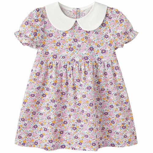 pureborn Baby Toddler Girl Dress Floral Summer Outfits Ditsy Daisy 3-4T