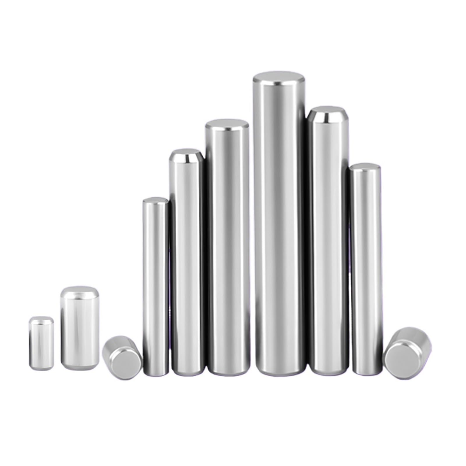 Dyyeuavt 6Mm M3 M4 M5 M6 304 Stainless Steel Cylindrical Locating Dowel Pin Fixed Shaft Pins Round Solid Rod(M4 (7Pcs),)