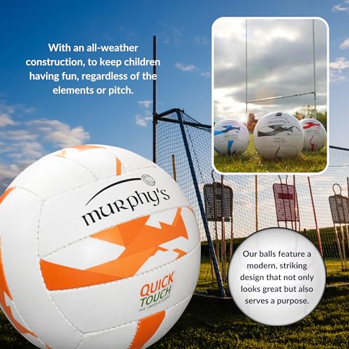 Murphy's Gaelic Footballs, 4/Quick Touch, White - Image 4