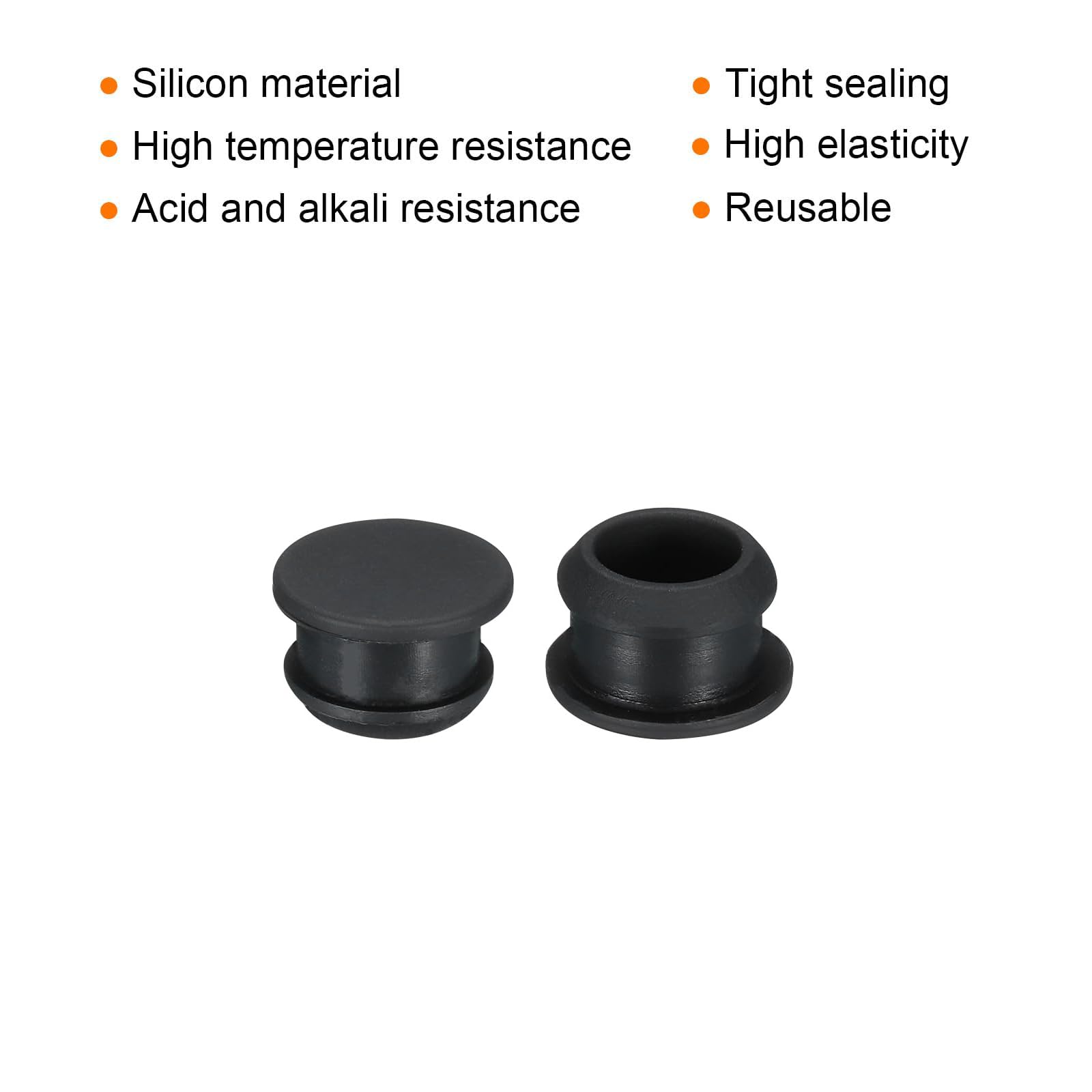 TA-VIGOR 10Pcs Silicone Snap in Locking Hole Plugs, 13mm Diameter Hole Stoppers - Image 3