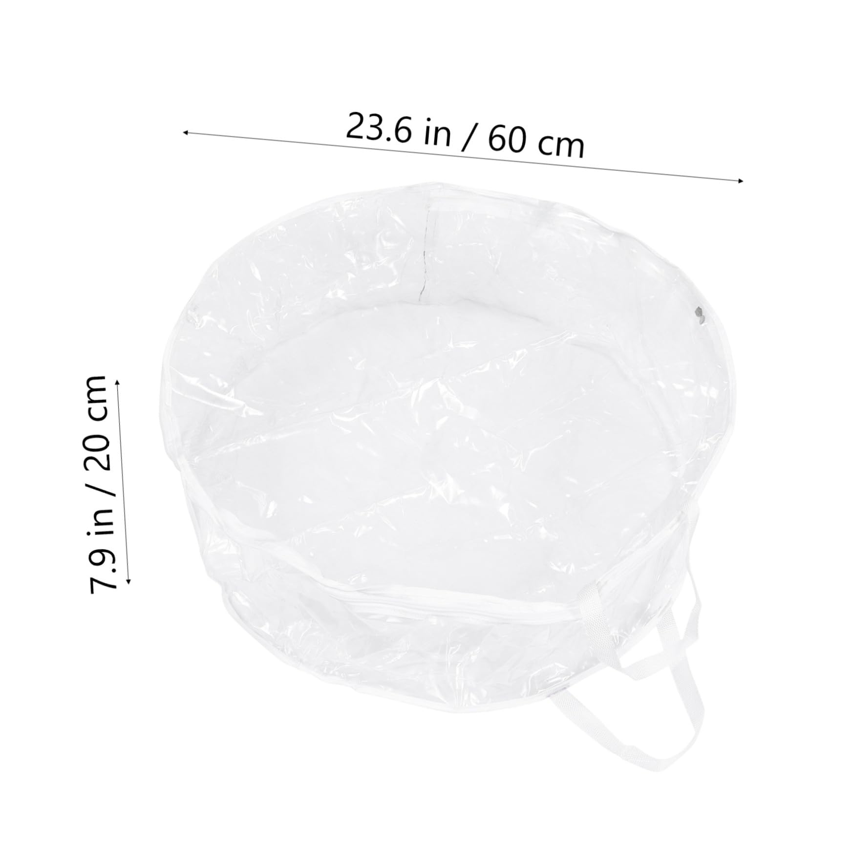 Amosfun 2 STK Weihnachts-Aufbewahrungstasche Weihnachtsbaum durchsichtige Geschenktüten große Aufbewahrungstasche geschenktüte transparent Kranztasche für Weihnachten Kranz Tasche PVC