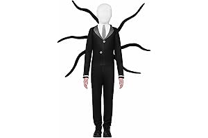 Slenderman Halloween Costume Cosplay Scary Role Playing Costume for Kids Boys