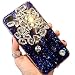 Produktbild Nadoli Luxuriös Funkelnd Glitzer Voll Diamant Strass Bling Durchsichtig Hart PC Zurück + Weich Silikon Rahmen Hülle Schutzhülle für Samsung Galaxy S7 Edge,Blau Silber