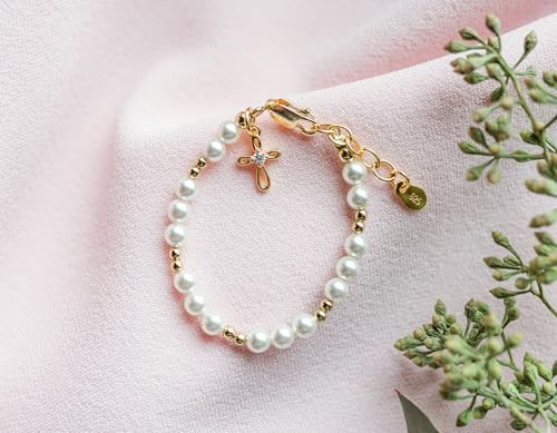 Image of Cherished Moments Bracelet or Necklace Cross, 14K Gold-Plated