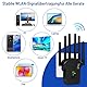 Aenxwa 2025 WLAN Repeater WLAN Verstärker 1200Mbit/s WiFi Booster 5GHz & 2,4GHz Dual Band Wireless Internet Booster mit Ethernet-Anschluss, einfache Einrichtung, EU-Stecker