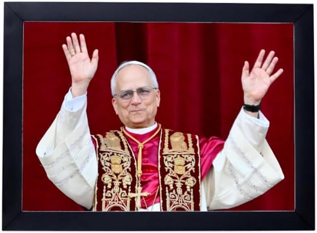 GENÉRICO, Quadro Papa Leão XIV fé católica na parede P8907
