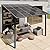 Shintenchi 10 x 10FT Wall-Mounted Metal Gazebo Pergola,Outdoor Sloped Roof Hardtop Patio Gazebo,Heavy Duty Awnings for Patio,Backyard,Deck,Garden