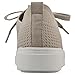 WHITE MOUNTAIN Women's Uncut Knit Lace-Up Sneaker, Taupe/Fabric, 6.5 M