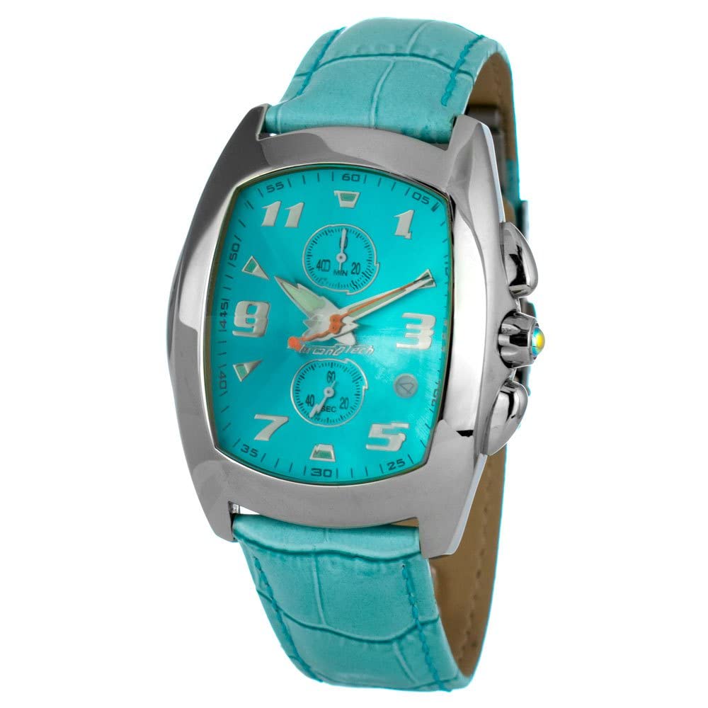Chronotech Unisex Adult Analogue Quartz Watch with Leather Strap CT7468-01