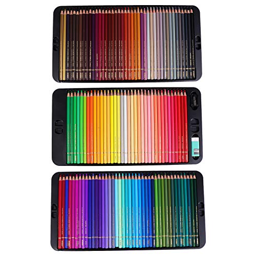NUOBESTY 120 Colored Pencils Sketching Pencils Numbered Art Drawing Pencils for Adult Coloring Books Artist Drawing Sketching Crafting Shading Beginners Colorful
