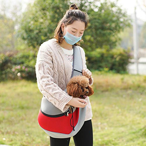 UKCOCO Transportadora de Estilingue para Cães de Estimação Respirável Bolsa de Transporte Mãos-Livre