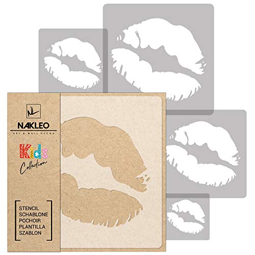 NAKLEO Painting Stencils Set for Kids, 5 Pcs Templates 3.5